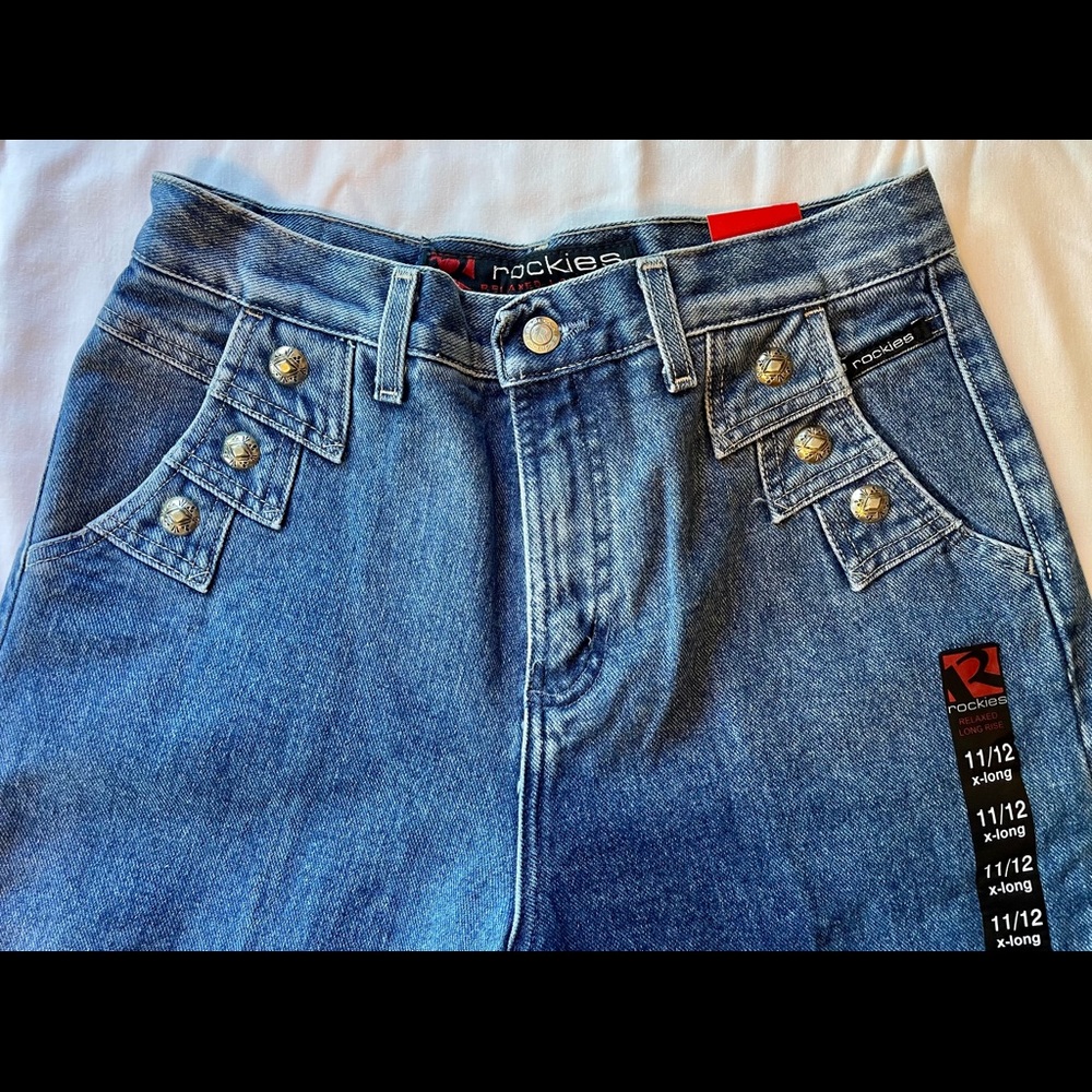 NWT Vintage 80s/90s Western Rocky Mountain Women's High Rise Jeans Size 11/12 31